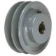 CI V Belt Pulley Fix Bore A Section Double Groove II